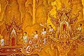 Famous Thailand temple or white temple, Wat Rong Khun,at Chiang Rai province, northern Thailand.